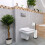Schwarzer Toilettenpapierhalter 2