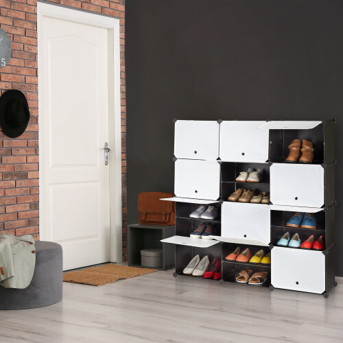Schuhschrank mit 24 Fächern 1