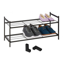 Stapelbares Schuhregal aus Metall