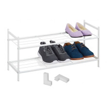 Stapelbares Schuhregal aus Metall