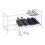 Stapelbares Schuhregal aus Metall 1