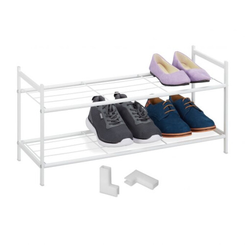 Stapelbares Schuhregal aus Metall