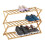 Foldable shoe shelf made of bamboo 1