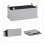 Samthocker mit Tablett 6