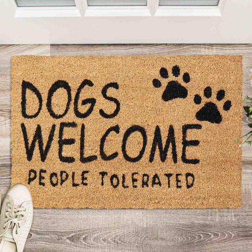 Fußmatte Kokosfaser Dogs Welcome 1