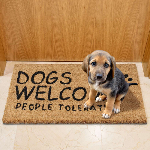Fußmatte Kokosfaser Dogs Welcome 2