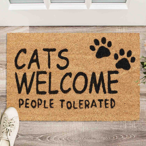 Fußmatte Kokosfaser Cats Welcome 1