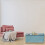 Sitzbank mit Samtbezug und Holzfüßen 5
