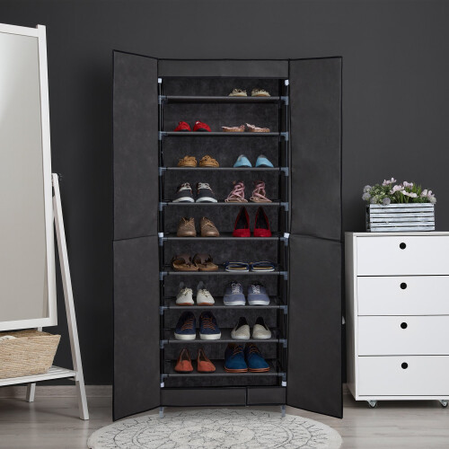 Stoffschuhschrank für 30 Paar Schuhe 1