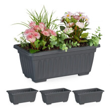 Blumenkasten mit 4 schmalen Blumen