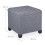 Hocker mit Polsterung in Grau 4