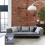 Hocker mit Polsterung in Grau 5