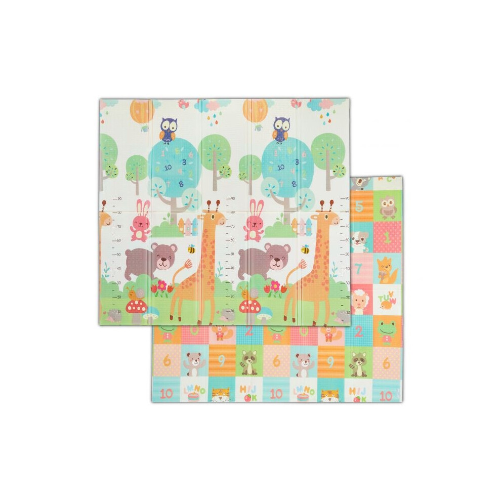 Foldable Play Mat With Animal Motifs B2x