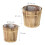 Blumentopf aus Holz - 2er-Set 4