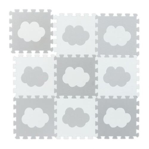 Puzzlematte mit 18 Teilen Wolke