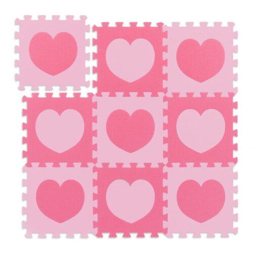 18-teilige Puzzlematte Herz