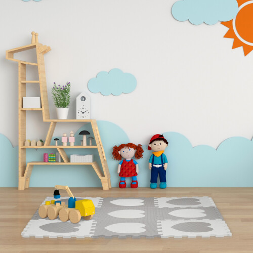 18-teilige Puzzlematte Herz 1