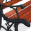 Garden bench with roses dark brown 6