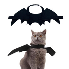 Pet Bat Wings Cute Costumes with Pumpkin Bells