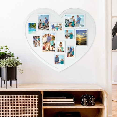 Hjerte fotoramme til 11 billeder 1