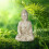 Sitzende Buddha Figur 17,5 cm 2