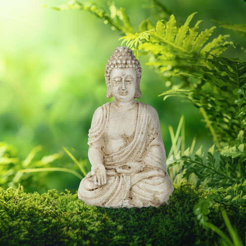 Sitzende Buddha Figur 17,5 cm 1