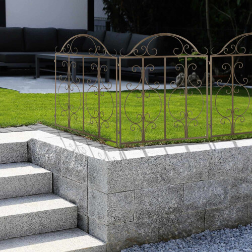 Gartenzaun mit 3 Paneelen 1
