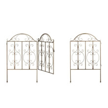Gartentor in Bronze, 3-teilig