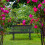 Gartenbank aus Stahl, anthrazit 2