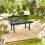 Gartenbank aus Stahl, anthrazit 5