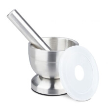 Mörser mit Schlag aus Edelstahl