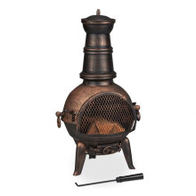 Lareira externa cor bronze