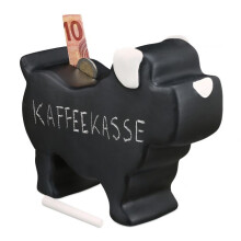 Sparschwein Hund für Etikett