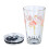 4er-Set Glasflaschen Flamingo 6