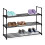 Schwarzes Schuhregal 1