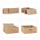 Aufbewahrungskorb Bamboo Flat 6
