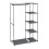 Fabric wardrobe with clothes rail 7