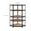 Corner shelf with 5 shelves black 4