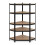 Corner shelf with 5 shelves black 1