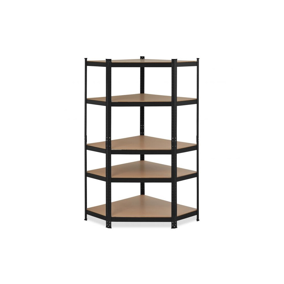 Corner Shelf With 5 Shelves Black 730056393169
