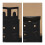 Corner shelf with 5 shelves black 9