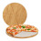 Pizzabrett aus Bambus, 2 Stück, mit Backpapier 1