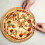 Pizzabrett aus Bambus, 2 Stück, mit Backpapier 2