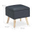 Stool with storage space Artificial leather 4