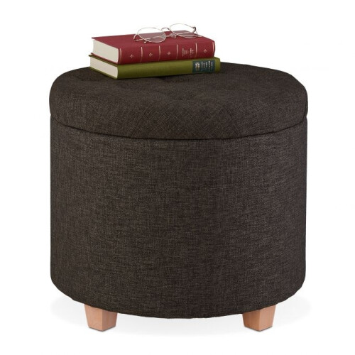 Round stool with storage space