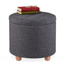 Runder Hocker mit Stauraum
