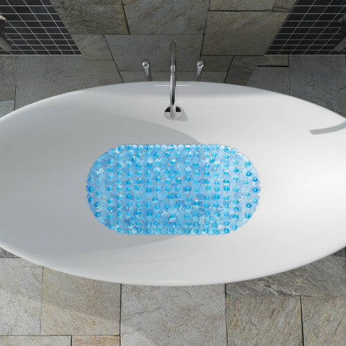 Alfombra de baño con efecto piedra 1