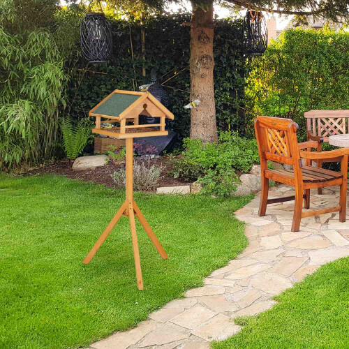 Bird table on pole 1