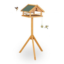 Bird table on pole