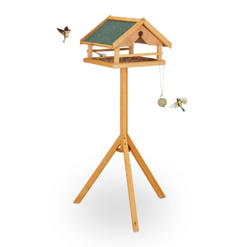 Bird table on pole